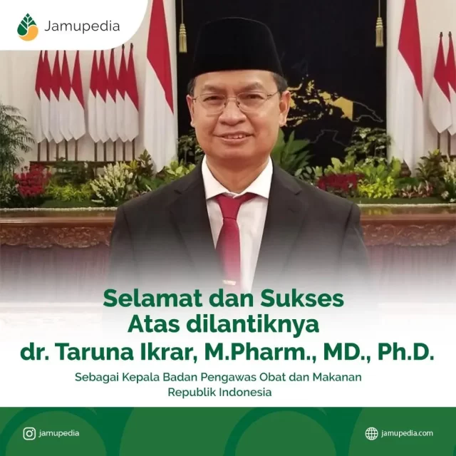 Selamat memimpin @bpom_ri, dr. Taruna Ikrar, semoga senantiasa amanah menjalankan tugas dan membawa perubahan baik untuk @bpom_ri ke depan. #bpomri #badanpomri